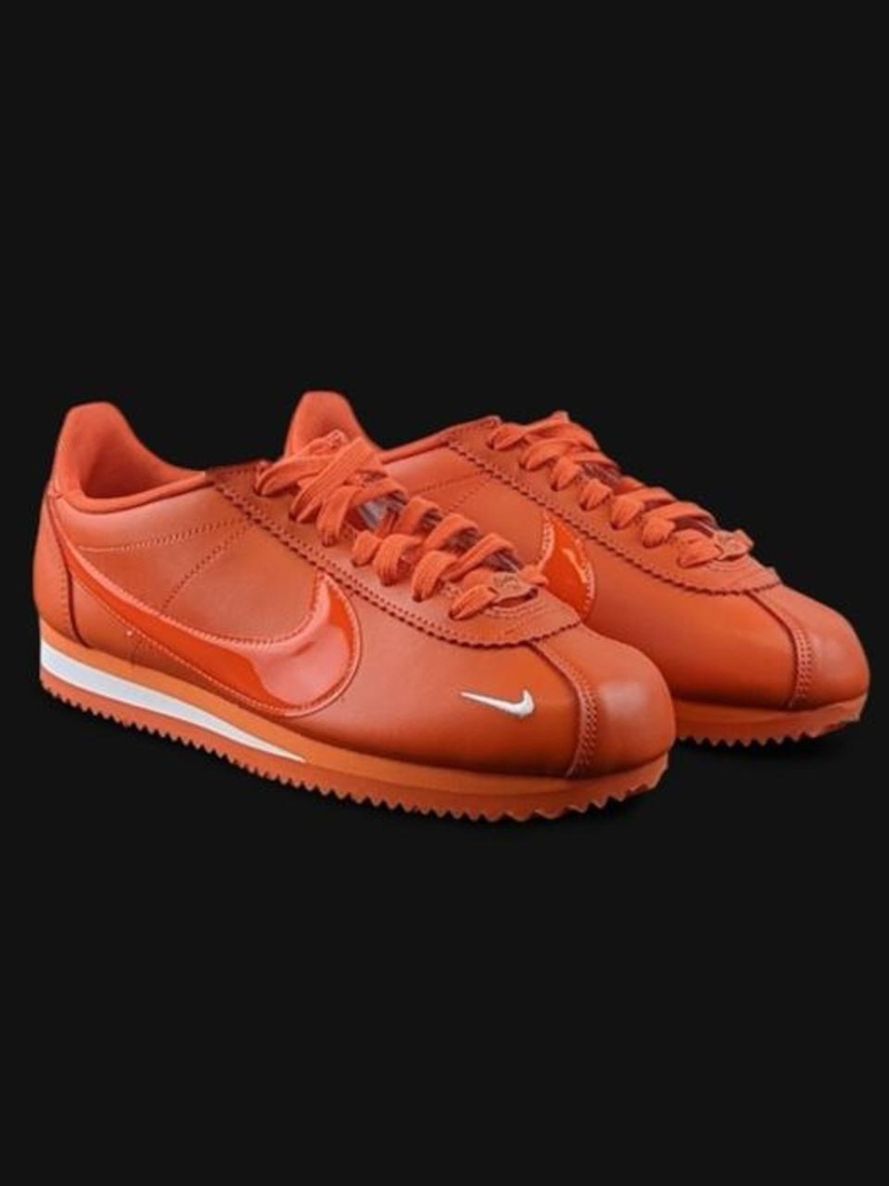 Nike Orange Low-Profile Cortez Sneakers